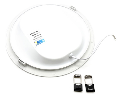 Pack 10 Panel Led Foco Plafón Backlight Emb Redond 18w 6500k