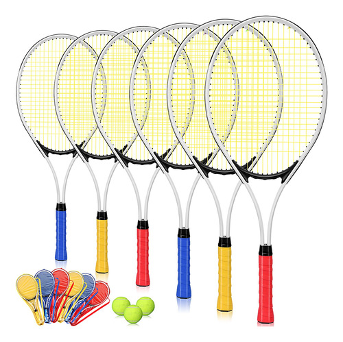 Raqueta Tenis Para Adulto Recreativa 6 Jugador Juego 27  3
