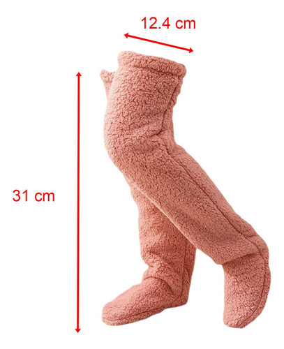 Calentadores De Piernas De Felpa Calcetines Para Dormir