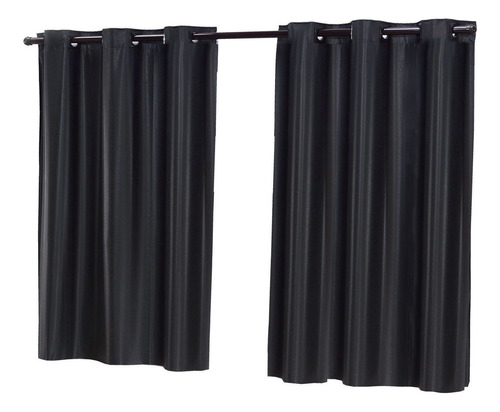 Cortinas Para Janela De Blindex 2,80 X 1,60 Mts Bloqueia Luz Cor Preto