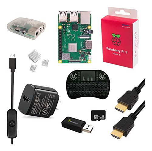 Kit De Inicio Makerspot Raspberry Pi 3 B+ Modelo B Plus Con