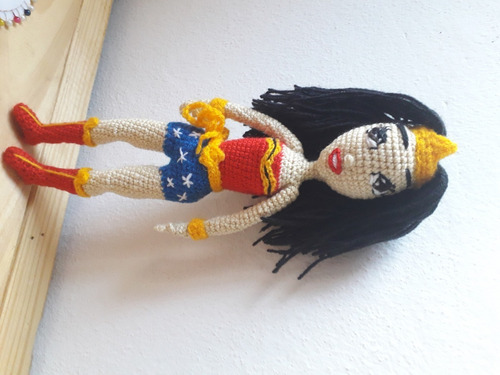Muñeca Tejido Crochet. Amigurumi: Mujer  Maravilla