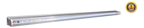 Barra Luminosa Led 60cm 9w Base Aluminio Y Accesorios Ml Color Mica Transparente Luz Fria 6500k