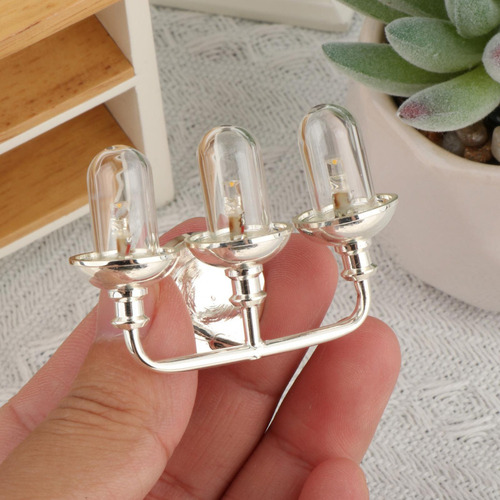 Lámpara De Pared Led En Miniatura Para Casa De Muñecas,