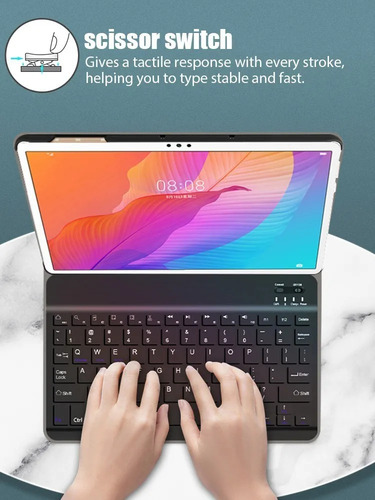 Funda Con Teclado Y Ratón Para Matepad T 10s 10.1