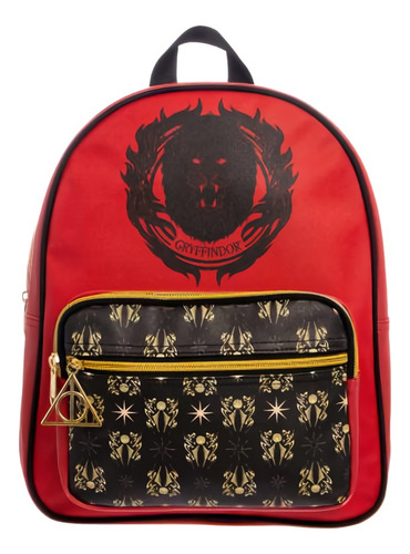 Mini Mochila Ruz Harry Potter Gryffindor Slytherin Niño Color Rojo