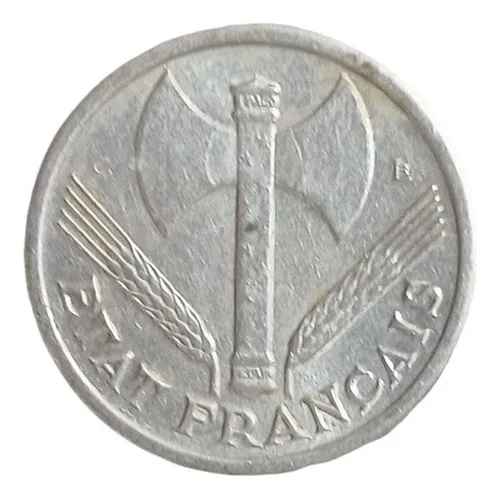 Moneda Francia Vichy 1944 Etat Francais 1 Franco W W I I