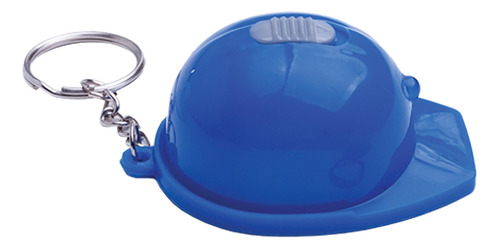 Paquete De 10 Llaveros De Plástico En Forma De Casco Con Luz Color Azul