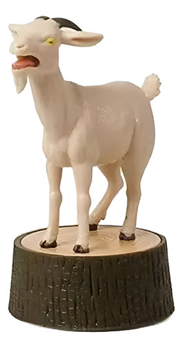Mini Livro A Cabra Que Grita Com Som Gritona Estatueta Goat