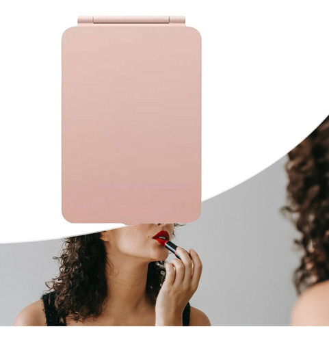 Espejo De Maquillaje Led, Espejo De Maquillaje De Viaje Rosa