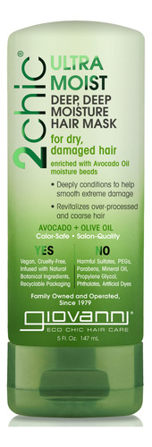Mascarilla Capilar Giovanni Ultra-moist Deep Moisture Avocad