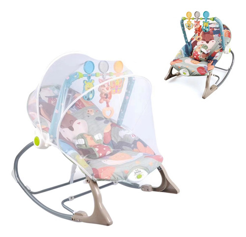 Silla Mecedora Vibradora Musical Y Anti Reflujo 3 En 1 Ibaby