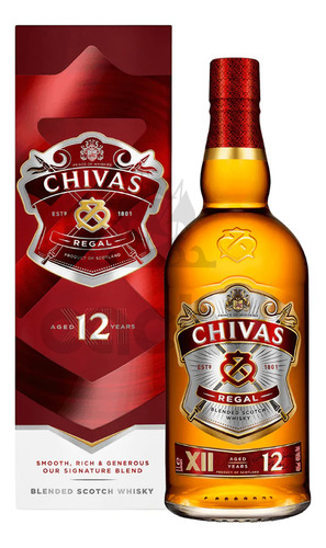 Whisky Chivas Regal 12 Años 1 Lt.