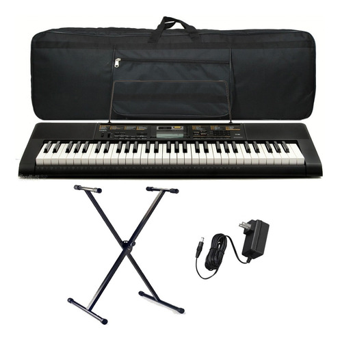 Organo Teclado Casio 61 Teclas Ctk2400 Usb Funda Pie Fuente