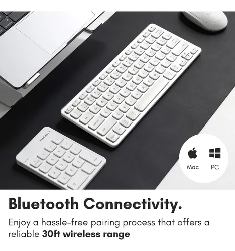 Teclado Numérico Bluetooth Macally 18 Teclas Inalámbrico