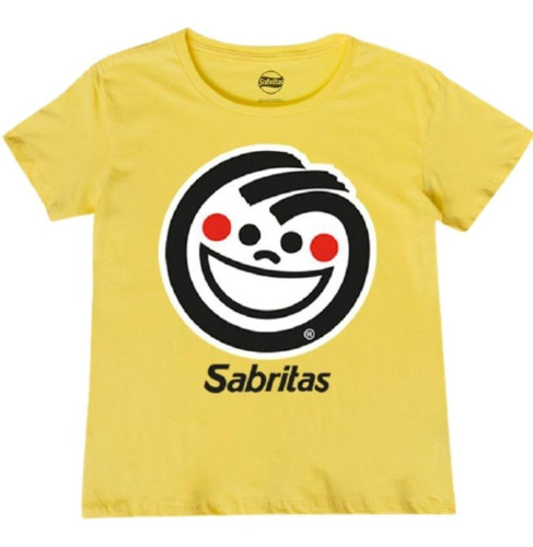 Playera Sabritas Logo Mujer Mascara De Latex
