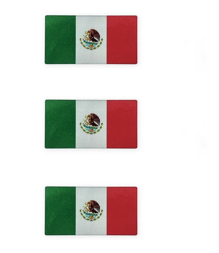 Calcomanías Reflejantes Bandera De México Para Casco Moto