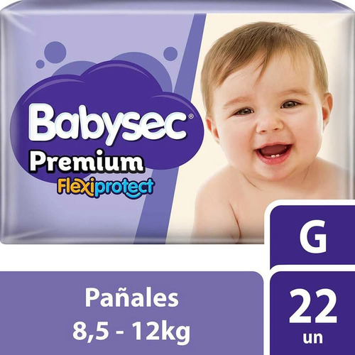 Babysec Premium Pañales Grande 8,5-12 Kg 22 Unidades
