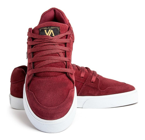 Zapatillas Skate Urbanas Cuero Bordo Envió Gratis Valimited