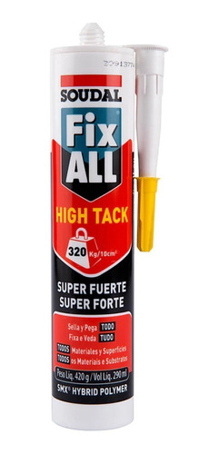 Sellador Adhesivo Fix All Blanco Super Fuerte