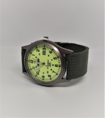 Reloj Cuarzo Militar Acero Correa Nailon