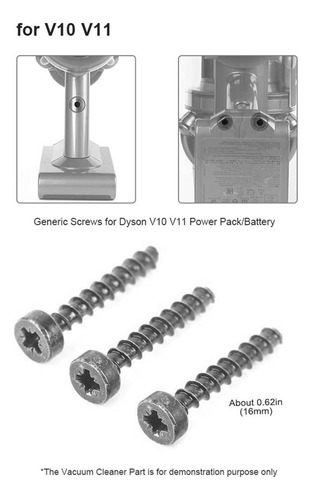 Juego De 6 Tornillos Para Aspiradora Inalámbrica V7 V8 V10 V