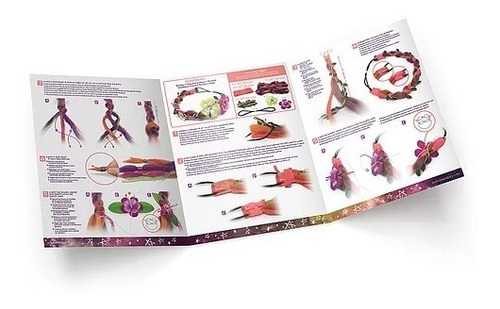 Kit Para Hacer Balaca Bufanda Pulsera Flores Bosque Natural