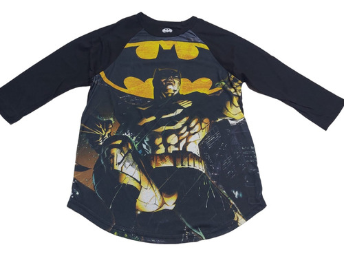 Playera Batman Raglan Dc Comics Original