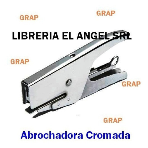 Abrochadora Cromada Grap 10/50 Pinza Metalica + Broches