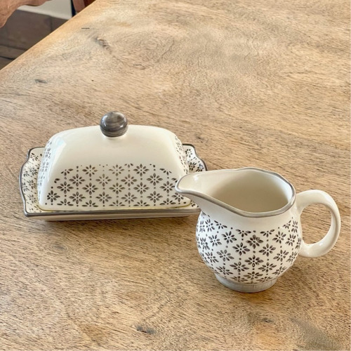 Imagen 3 de 3 de Jarrita Lechera Juguera Porcelana Diseño 10cms