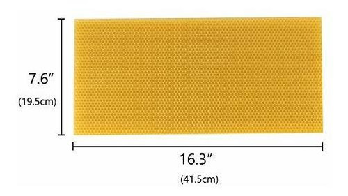 Molde Para Velas Cocaburra 30 Hojas De Cera De Abeja, Hojas
