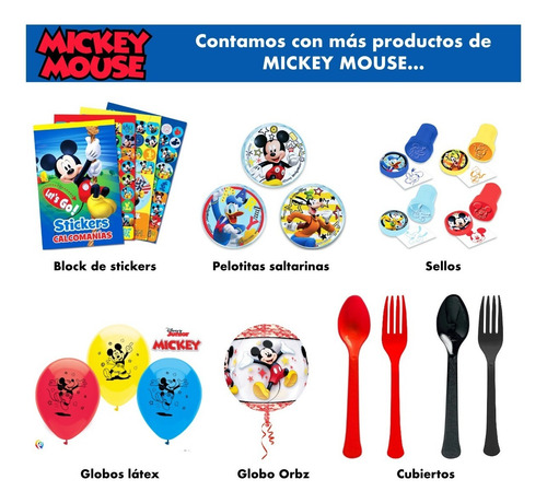 Bowl Botanero Botanas Mickey Mouse Artículo Fiesta - Mic0h1