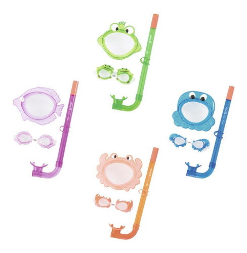 Imagen 3 de 3 de Set De Juego De Buceo Animalitos Para Niños Bestway