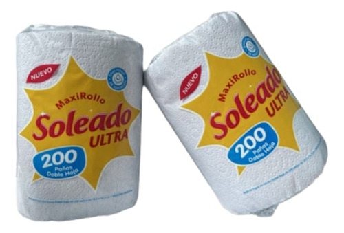 Maxi Rollo Cocina Bulto 8 X 200 Paños Rendidor Eco Soleado