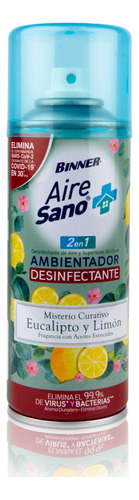 Ambientador Desinfectante 2 En 1 Binner Aire Sano Aerosol 25