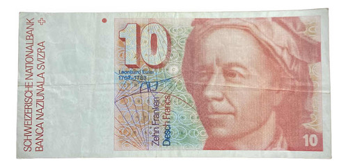 Billete 10 Francos Suizos 1987 Suiza Pick 53 G.3