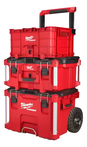 Caja Porta Herramientas Packout Millawauke De 3 Cajas