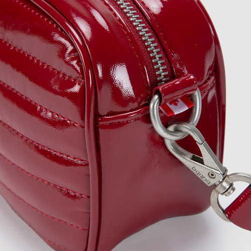 Bolsa Bandolera Crossbody Bubba Bags Purse Gloss Unisex Rouge Lisa Metalicos Negro