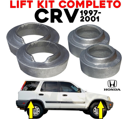 Lift Kit Alzas Aumentos Completo Subir Honda Crv 1997 - 2001