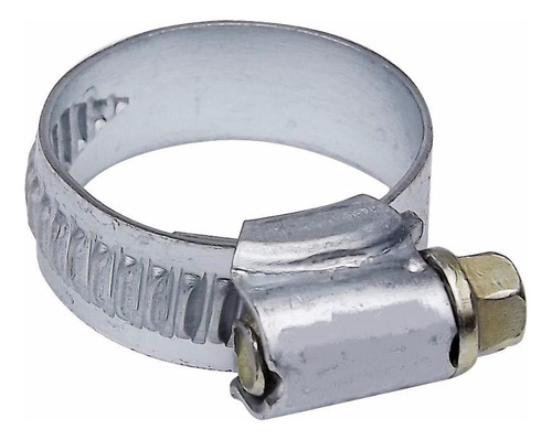 Abracadeira Rosca Sem Fim Progeral 14mm 2.1/2 X 3 C/10pçs Cor Prateado