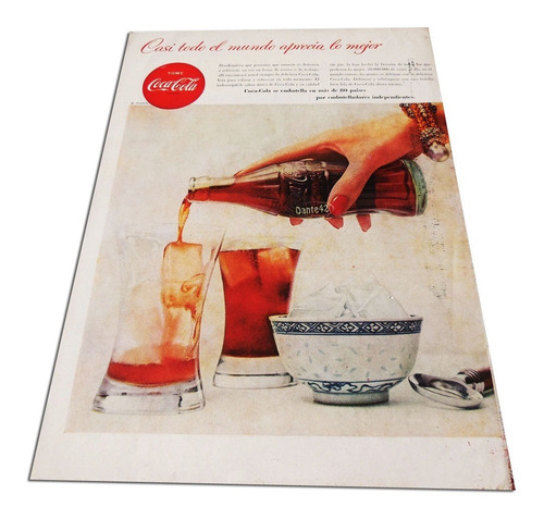 Dante42 Publicidad Antigua Retro Gaseosa Coca Cola 1955
