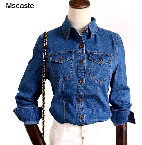 Camisas de mezclilla para mujer hotsell