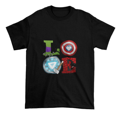 Polera Juvenil Niña Niño Avengers Spiderman Hulk Algodon