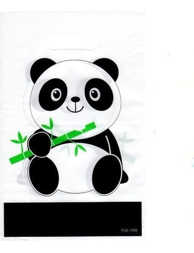 Combo De Bolsa Metalizada Para Cotillón, Panda. 