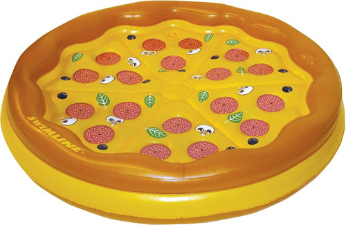 Pizza Personal Gigante Inflable Flotador De Alberca 1.78mts