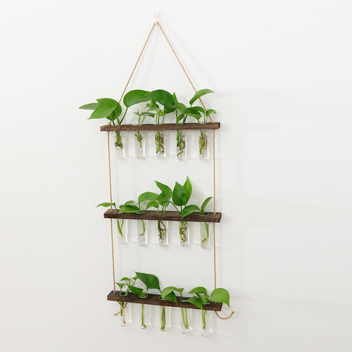 Florero De Terrario De Planta Colgante De 3 Capas 15 Tubos