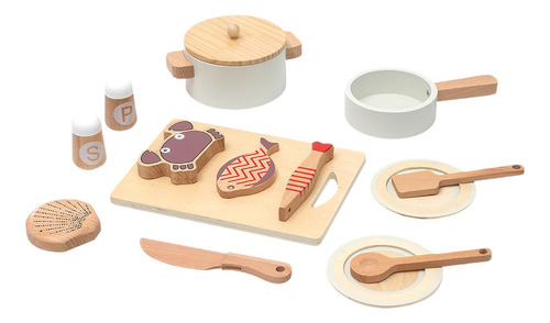 Juguete De Cocina De Madera Simulada, Juego De Juguetes De