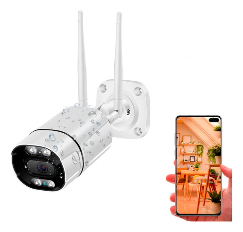 Camara De Vigilancia Exterior Wifi Detección De Movimiento