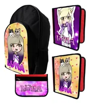 Comprar Mochila +2 Carpetas+ Cartu De Lyna Con Mascotas #560
