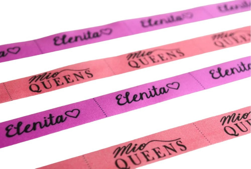 100 Etiquetas Personalizadas Ropa De Cinta Color. P